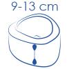 Výška 9 až 13 cm