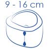 Výška 9 až 16 cm